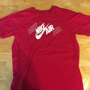 Kids Red Nike T Shirt Size Large